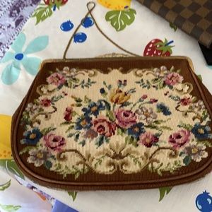 Vintage needlepoint bag